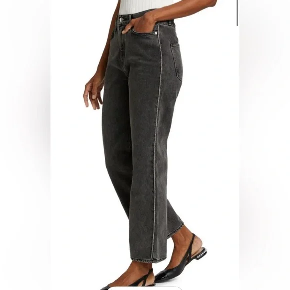 VERONICA BEARD | Dylan | Crystal-Embellished | High-Rise Straight-Leg Jeans S/24 - Picture 1 of 16